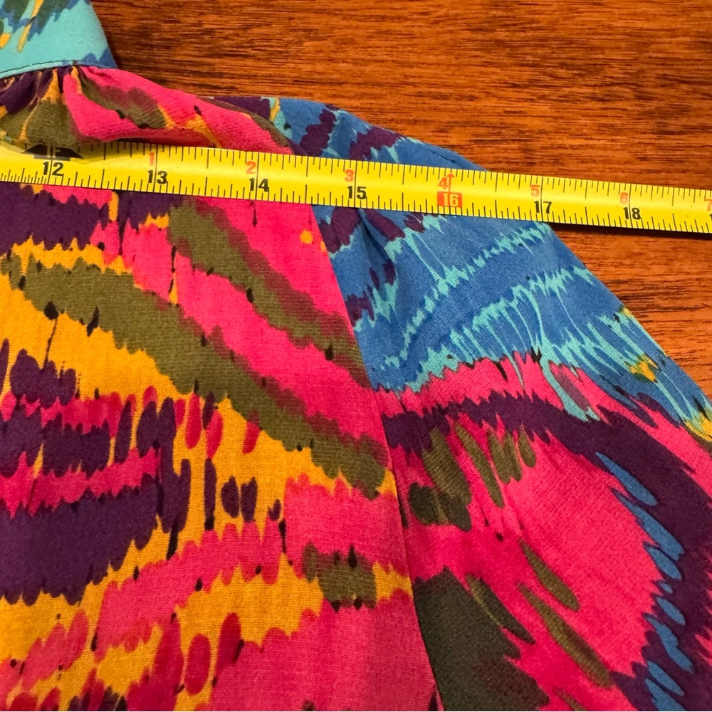 Trina Turk Nomadic Peacock Ingrid Top in Multi Silk Blend Size Small Popover - Picture 9 of 12
